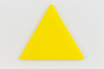 35mm Matte Opaque Yellow Triangle Blank (2 Pcs) #UP528-General Bead
