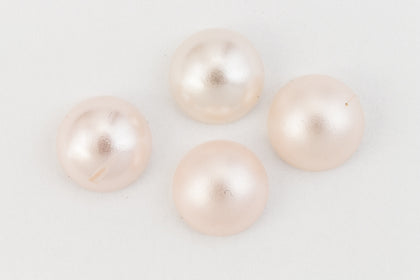 9mm Pale Pink Pearl Cabochon (4 Pcs) #UP648-General Bead