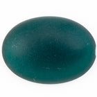 18mm x 25mm Frosted Emerald Oval Cabochon #UP709-General Bead