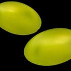 18mm x 25mm Frosted Lemon Oval Cabochon #UP722-General Bead