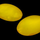 18mm x 25mm Funky Foil Yellow Oval Cabochon #UP725-General Bead