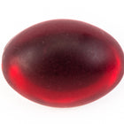 13mm x 18mm Frosted Ruby Oval Cabochon (2 Pcs) #UP765-General Bead