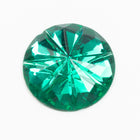 Vintage 15mm Emerald Seven Petal Cabochon #XS120-F