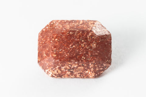 Vintage 8mm x 10mm Sparkle Copper Octagon Fancy Stone #XS172-F