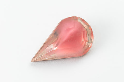 Vintage 8mm x 13mm Pink Givre Teardrop Fancy Stone #XS174-B
