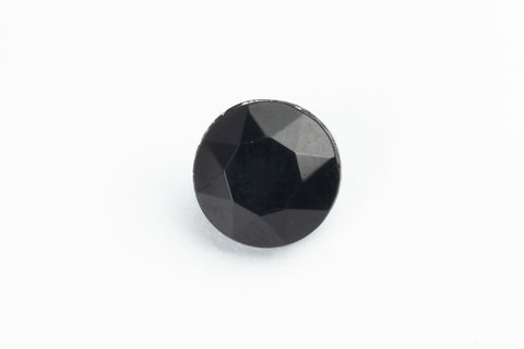 Vintage 8.5mm Opaque Black Round Point Back Chaton #XS178-B