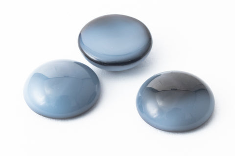 Vintage 10mm Blue/Gray Round Cabochon #XS62-D