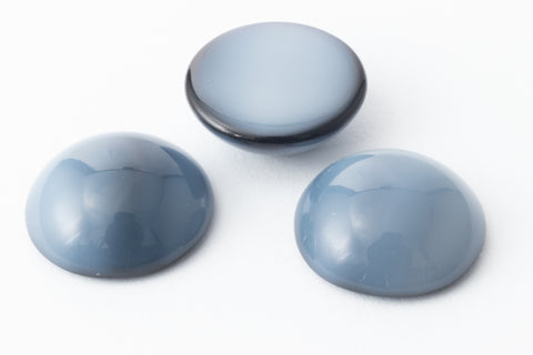 Vintage 13mm Blue/Gray Round Cabochon #XS62-E
