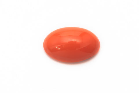 Vintage 8mm x 12mm Coral Oval Cabochon #XS68-G