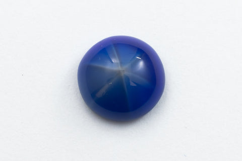 Vintage 11mm Royal Blue Round Cabochon with Faux Asterism #XS93-A
