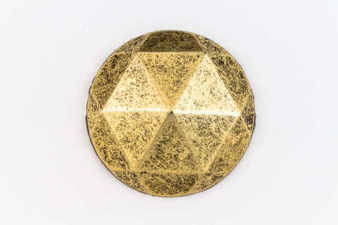 35mm Antique Gold Geodesic Dome #ZWS022-General Bead