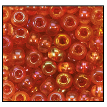 07122- Transparent Rose Iris Czech Seed Beads