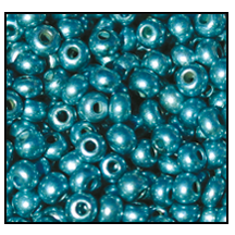 18565- Aqua Terra Metallic Czech Seed Beads