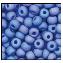 34020M- Matte Opaque Cornflower Blue Iris Czech Seed Beads