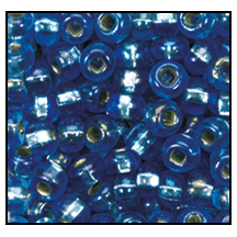 37039- Silver Lined Light Sapphire Iris Czech Seed Beads