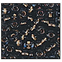 49010- Copper Lined Smoke Gray Czech Seed Beads
