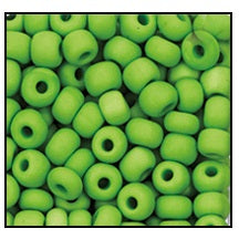 53310M- Matte Opaque Lime Czech Seed Beads