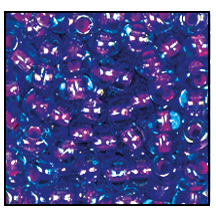 64007- Rose Lined Aqua Iris Czech Seed Beads