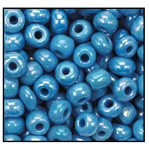 64050- Opaque Cerulean Iris Czech Seed Beads