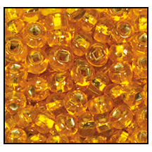 87060- Silver Lined Tangerine Czech Seed Beads
