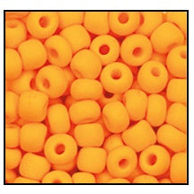 94110M- Matte Opaque Pumpkin Iris Czech Seed Beads
