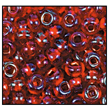 99079- Copper Lined Siam Iris Czech Seed Beads