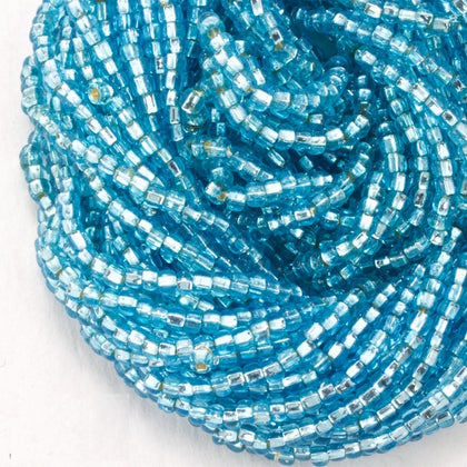 67000- Silver Lined Aqua Czech Seed Beads