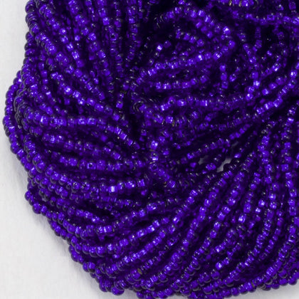 37100- Silver Lined Cobalt Czech Seed Beads