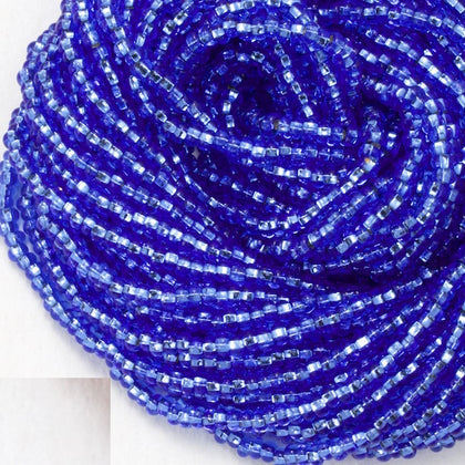 BL029- Silver Lined Light Sapphire Czech Seed Beads