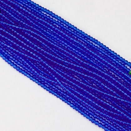30080- Transparent Capri Blue Czech Seed Beads