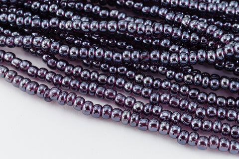 26060- Luster Dark Amethyst Czech Seed Beads
