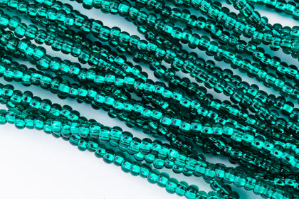 57710- Silver Lined Blue Zircon Czech Seed Beads