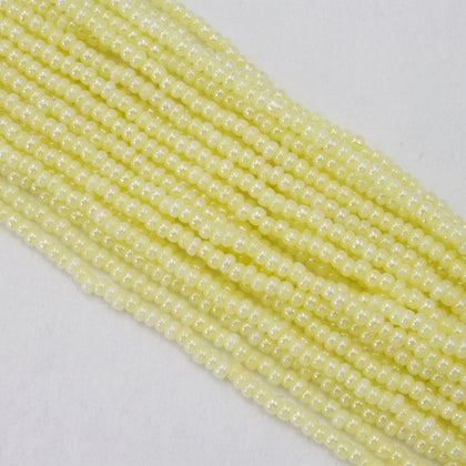 37186- Ceylon Yellow Czech Seed Beads