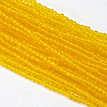 BL072- Transparent Mango Czech Seed Beads