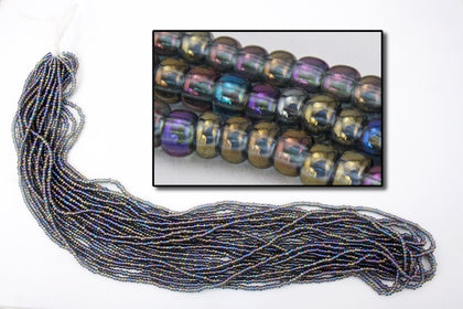 41010- Black Diamond AB Czech Seed Beads