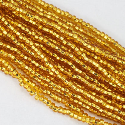 17050- Silver Lined Gold Czech Seed Beads
