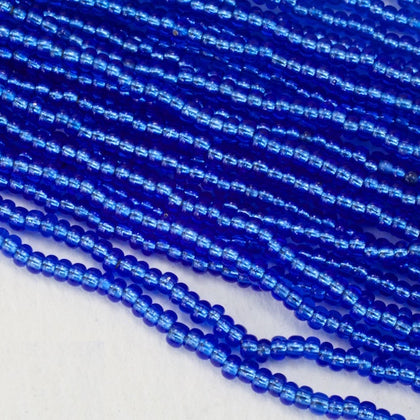 37050- Silver Lined Sapphire Czech Seed Beads
