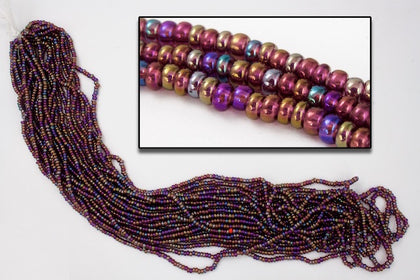 21080- Dark Amethyst Iris Czech Seed Beads