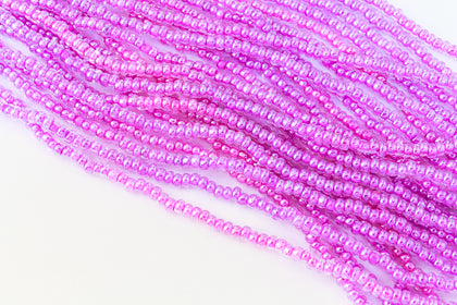38628- Plum Lined Crystal Czech Seed Beads