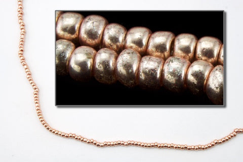 18589- Rose Gold Terra Metallic Czech Seed Beads