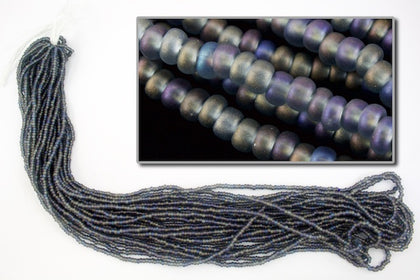 41010M- Matte Black Diamond AB Czech Seed Beads