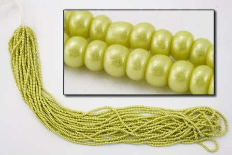18586- Lt. Avocado Pearl Czech Seed Beads