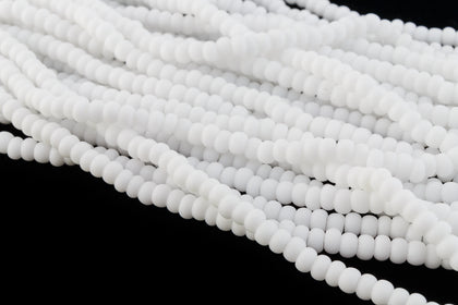 03050M- Matte White Czech Seed Beads