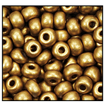 10/0 Matte Metallic Yellow Gold Czech Seed Bead (1/2 Kilo) Preciosa #01720