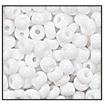 9/0 Opaque White Czech Seed Bead (1/2 Kilo) Preciosa #03050
