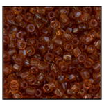 9/0 Transparent Dark Goldenrod 3-Cut Czech Seed Bead (10 Hanks) Preciosa #10110