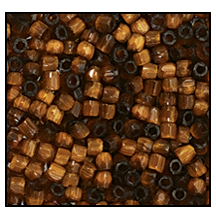 9/0 Satin Brown 3-Cut Czech Seed Bead (10 Hanks) Preciosa #15101