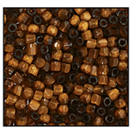 12/0 Satin Brown 3-Cut Czech Seed Bead (10 Hanks) Preciosa #15101