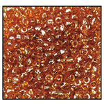 9/0 Luster Transparent Dark Topaz 3-Cut Czech Seed Bead (10 Hanks) Preciosa #16090