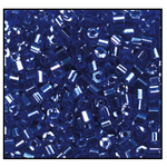 11/0 Luster Transparent Dark Sapphire 2 Cut Czech Seed Bead (1/2 Kilo) Preciosa #36080